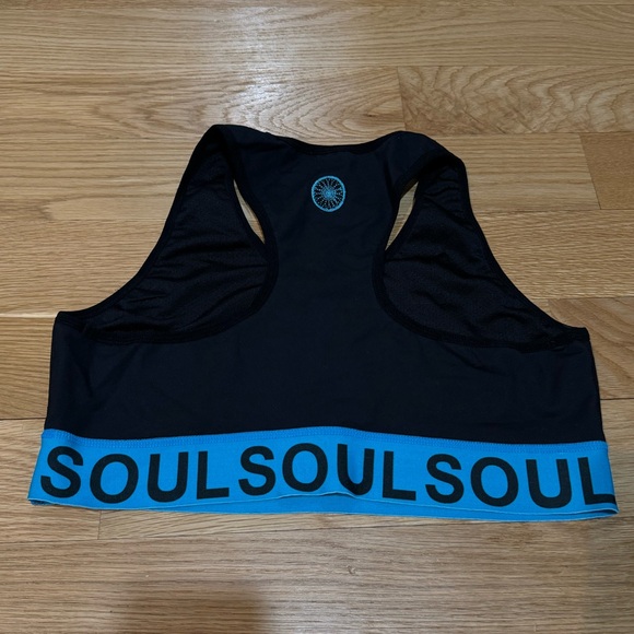 SOUL CYCLE Black Sports Bra Large - Picture 2 of 3